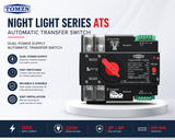 TOMZN TOQ7 AC 220V Dual Power Automatic Transfer Switch (ATS)