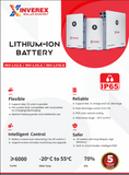 Inverex INV-LV2.6 25.6V 104Ah 2.6kWh Lithium-Ion Solar Battery | IP65 | Smart BMS
