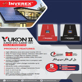 Inverex Yukon Series MPPT Hybrid Solar Inverter (3.5KW & 5.6KW)