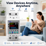 Tomzn 63A Smart WiFi Breaker – 10-in-1 Voltage, Current, Leakage Protection & Power Monitoring