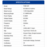 Tomzn 63A Smart Wifi Circuit Breaker TOB9-VAP
