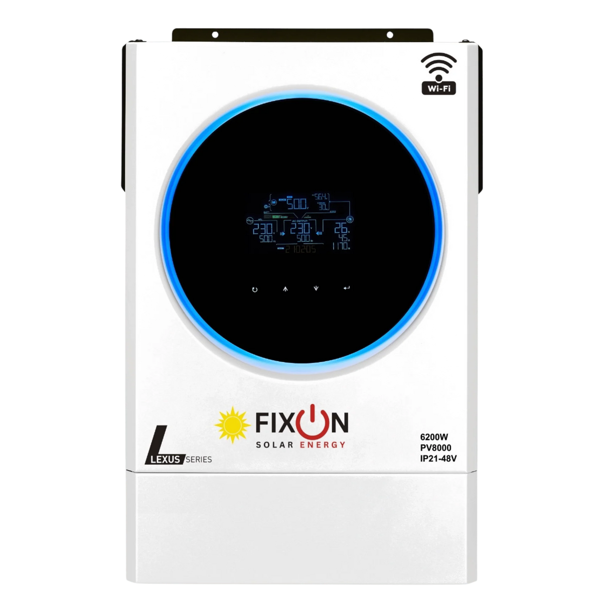 FIXON 6.2KW Hybrid Solar Inverter 6200W MPPT Dual Output (60-450V PV)