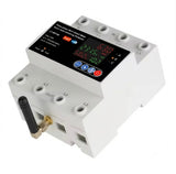 100A 4P 3-Phase Smart Life WiFi Power Meter Auto Reclose Over Under Voltage Current Protection Relay Switch Timer Circuit Breaker