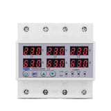 3 Phase DIN Rail Adjustable Over & Under Voltage Current Protector Relay 63A/100A (SYN/ASYNC)