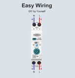 TOMZN 10-in-1 Smart WiFi Circuit Breaker Switch (63A) – Overload, Voltage & Leakage Protection with Timer & App Control