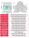 3-Phase 380V 100A Tuya WiFi Smart Energy Meter – Bi-Directional kWh Monitor with Over/Under Voltage & Current Limit Protection Relay