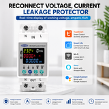 Tomzn 63A Smart WiFi Breaker – 10-in-1 Voltage, Current, Leakage Protection & Power Monitoring
