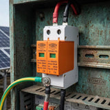 1000V DC SPD 2P Surge Protection Device 20kA–40kA Solar PV Low-Voltage Arrester Protective DIN Rail Switch
