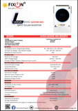 FIXON 6.2KW Hybrid Solar Inverter 6200W MPPT Dual Output (60-450V PV)