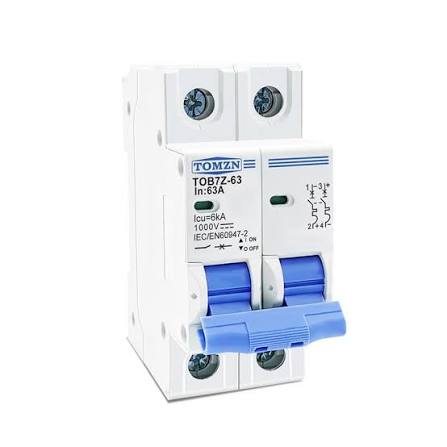 2P DC 1000V Solar Mini Circuit Breaker 32A DC MCB for PV System