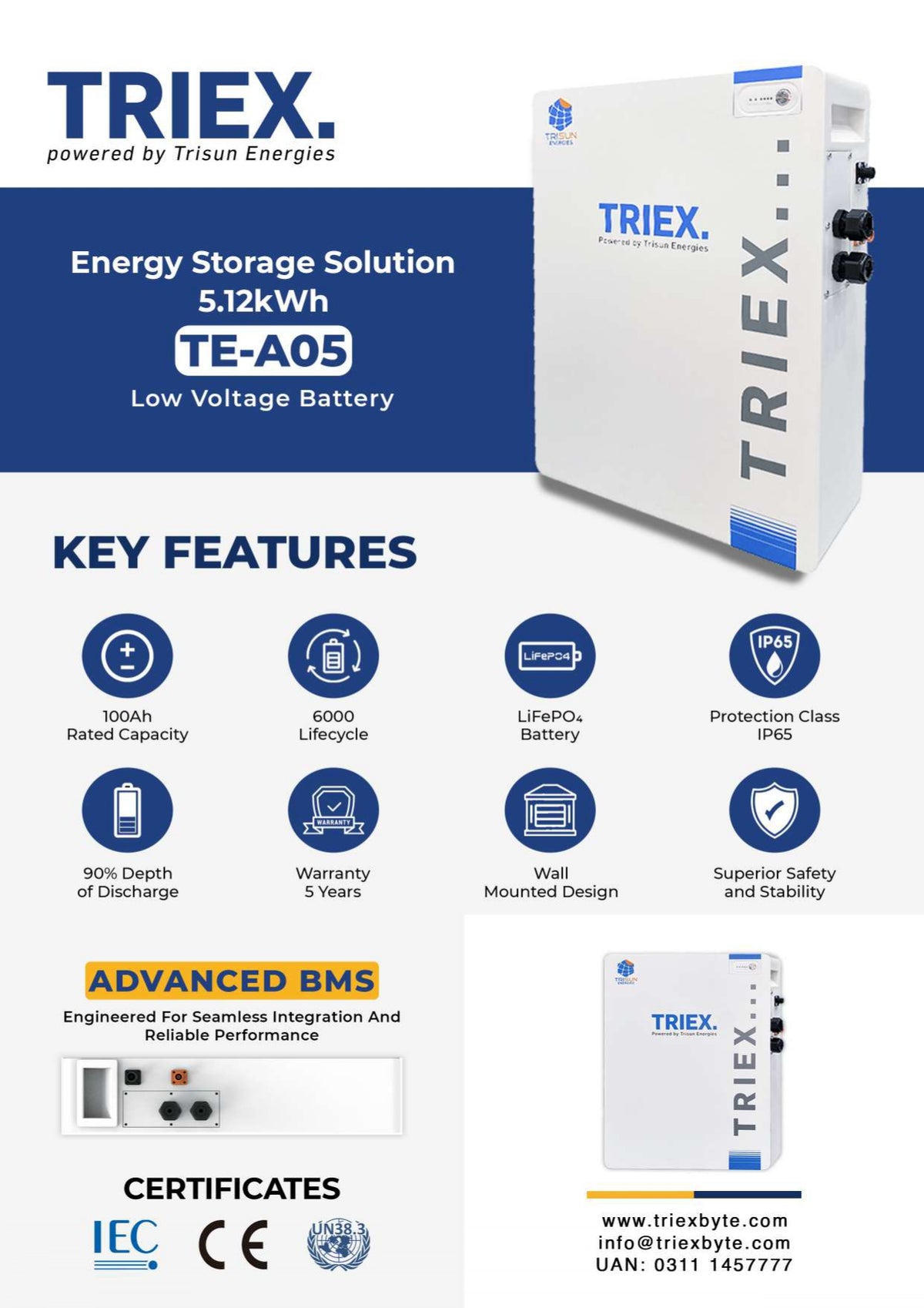 TE – A05 LOW VOLTAGE BATTERY